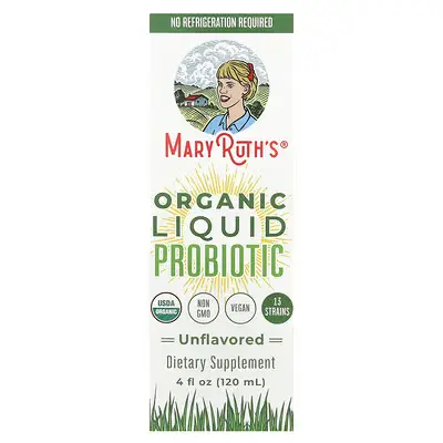 MaryRuth's Organics Probiotic Drops, Unflavored, Organic