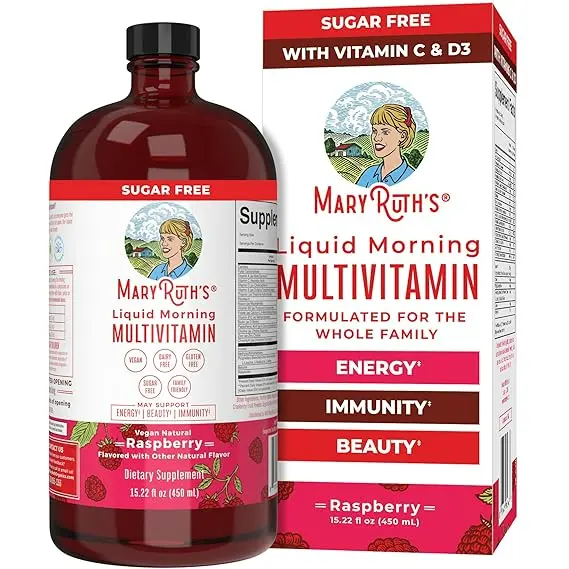 MaryRuth's Morning Multivitamin Liquid, Raspberry