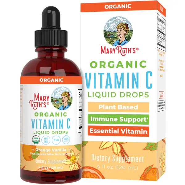 Adult Vitamin C Drops, Orange Vanilla Organic