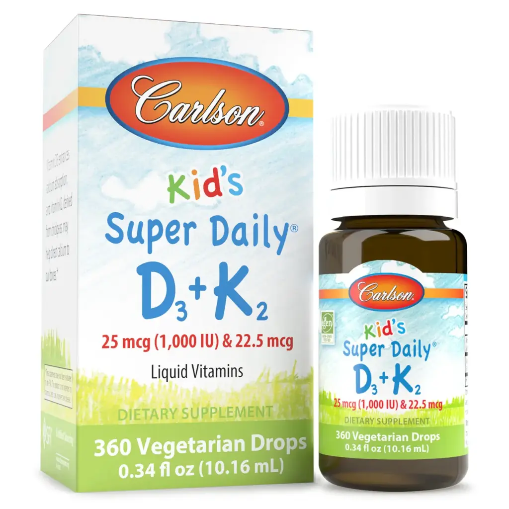 Carlson Kids Super Daily D3 + K2 drops