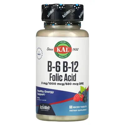 KAL B-6 B-12 Folic Acid ActMlt