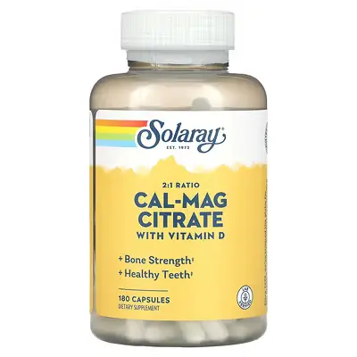 Solaray Calcium & Magnesium w/ D-3 Citrate 2:1