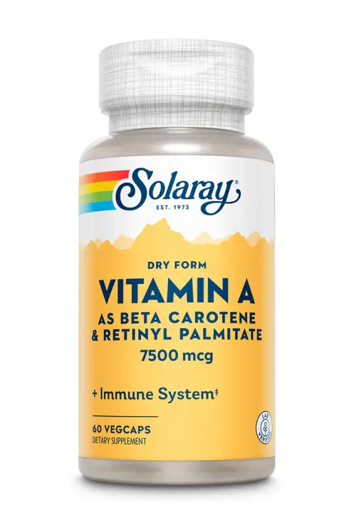 Solaray Vitamin A, Dry Form 7500mcg