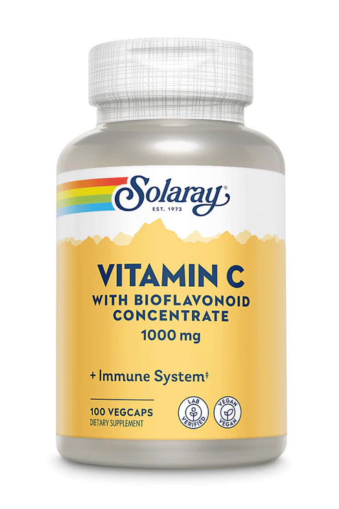 Solaray Vitamin C with Rose Hips & Ace 1000mg