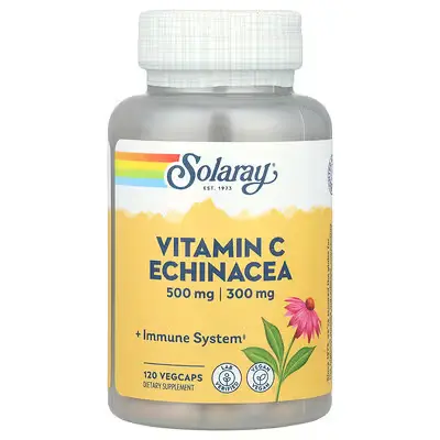 Solaray Vitamin C & Echinacea 500mg