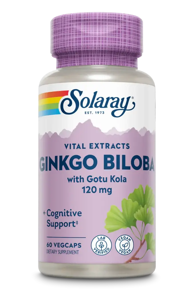 Solaray Ginkgo Biloba With Gotu Kola 120mg
