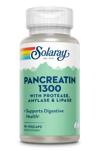 Solaray Pancreatin, 1300mg