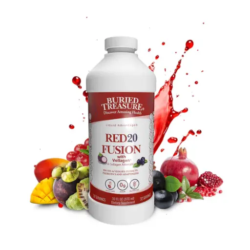 Red20 Fusion – готовая к употреблению смесь суперфудов Reds с асаи, свеклой, черникой, гранатом, лютеином, Vollagen