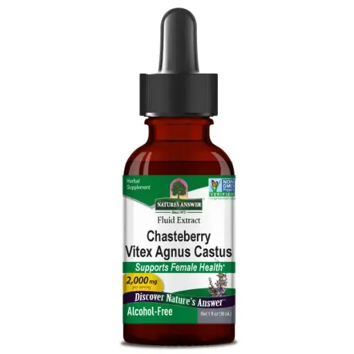 Chasteberry Vitex Agnus Castus, Alcohol-Free, 2,000 mg
