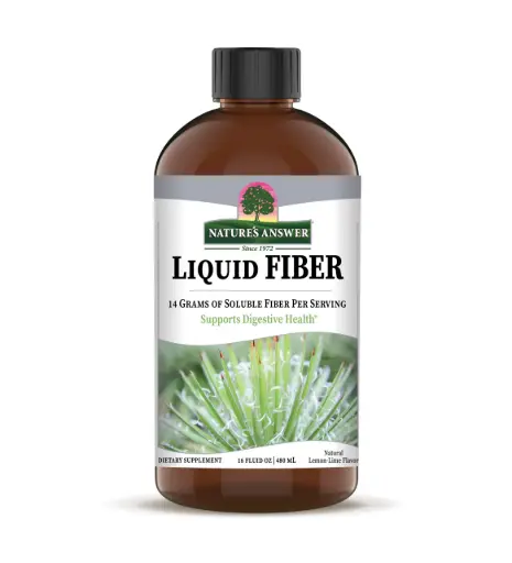 Nature's Answer Liquid Fiber, Natural Lemon-Lime