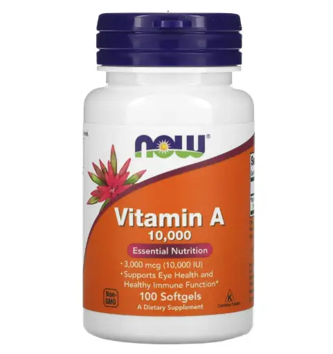 Vitamin A, 3,000 mcg (10,000 IU)