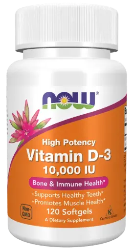 Vitamin D-3, High Potency, 250 mcg (10,000 IU)
