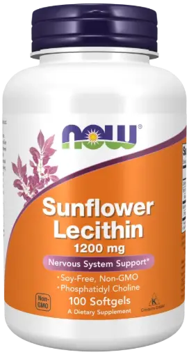 NOW Sunflower Lecithin, 1,200 mg