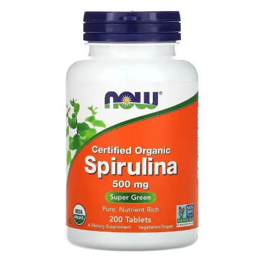 Certified Organic Spirulina, 500 mg