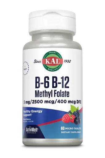 KAL B6 B12 Methyl Folate ActivMelt Mixed Berry