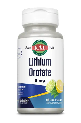 KAL, Lithium Orotate, Lemon Lime, 5 mg