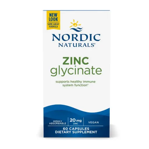 Nordic Naturals, Zinc Glycinate, 20 mg