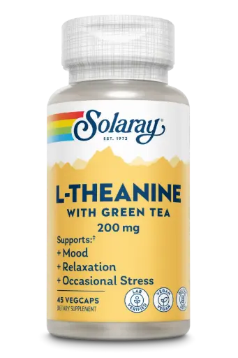 Solaray, L-Theanine With Green Tea