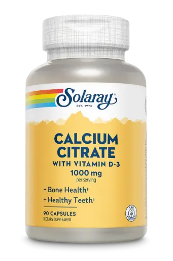 Solaray, Calcium Citrate with Vitamin D-3