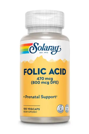 Solaray, Folic Acid, 470 mcg (800 mcg DFE)