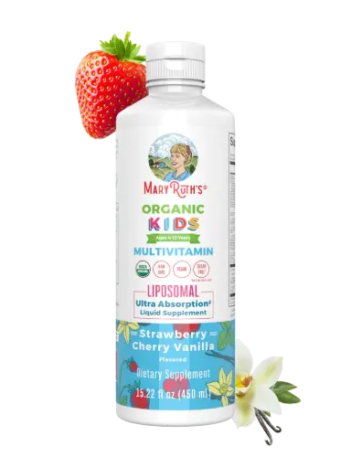 MaryRuth's, Organic Kids Multivitamin Liposomal, Ages 4-13 Years, Strawberry Cherry Vanilla