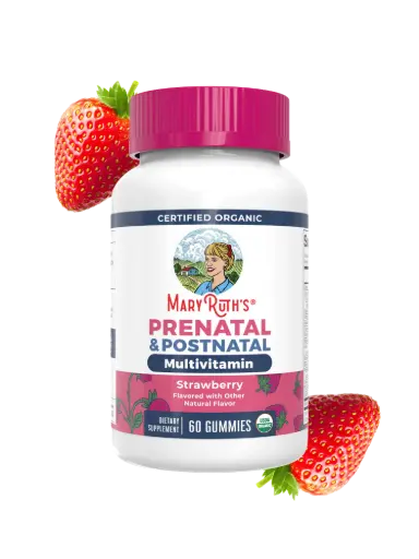 MaryRuth's, Organic Prenatal & Postnatal Multivitamin Gummies, Strawberry