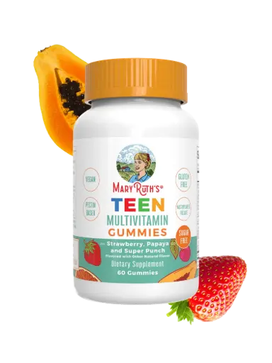 MaryRuth's, Teen Multivitamin Gummies, Sugar Free, Strawberry, Papaya and Super Punch