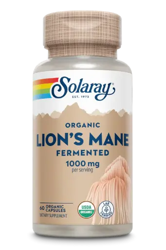 Solaray, Organic Lion's Mane, Fermented (500 mg per Capsule)