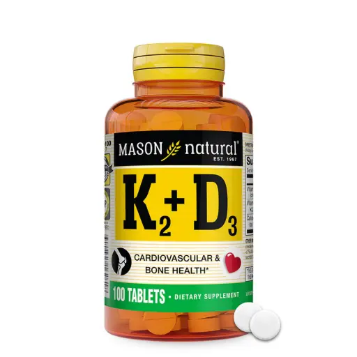 Mason Natural, Vitamin K2 + D3