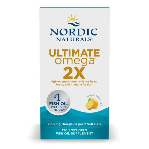 Nordic Naturals, Ultimate Omega 2X, Lemon, (1,075 mg per Softgel)