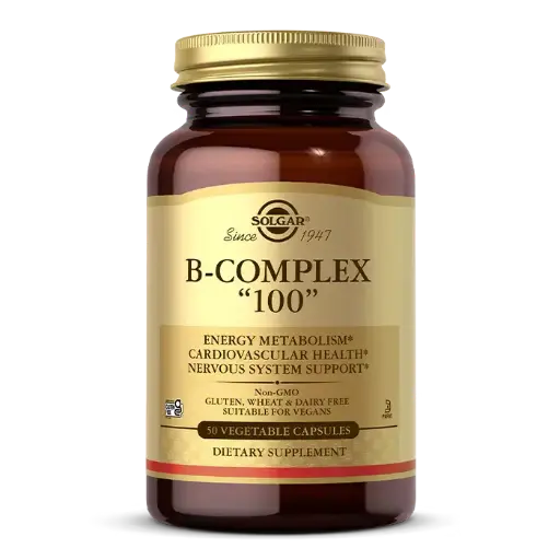 Solgar, B Complex "100", 50 Vegetable Capsules