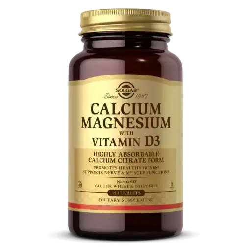 Solgar, Calcium Magnesium with Vitamin D3 - 150 Tablets