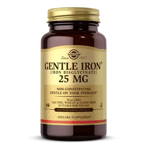Solgar, Gentle Iron, 25 mg - 90 VegCaps