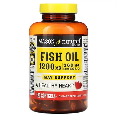 Mason Naturals Fish Oil 1200mg Omega-3