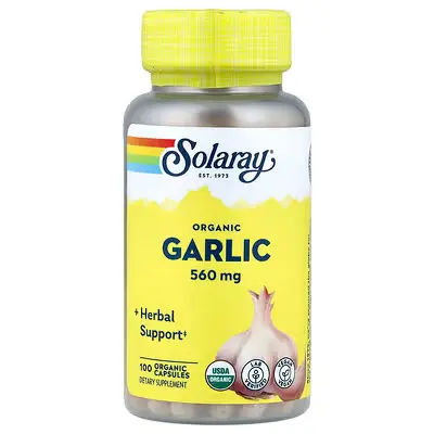 Solaray Garlic Bulb Organically Grown 560mg