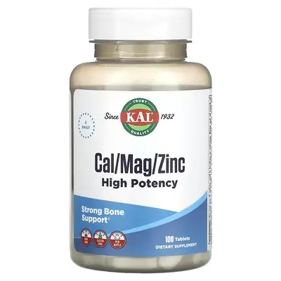 Cal/Mag/Zinc, High Potency 1000mg