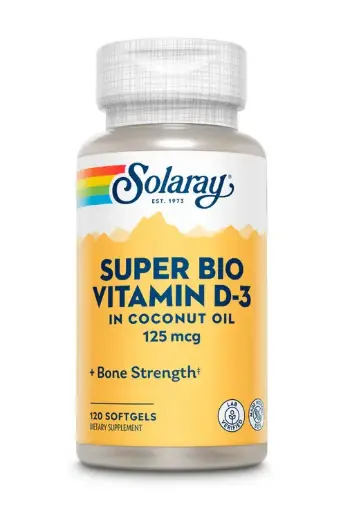 Solaray Super Bio D3 Coconut Oil 125mcg