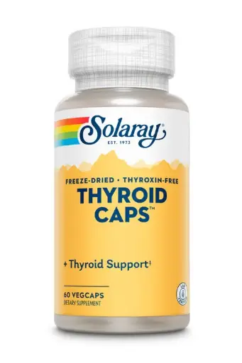 Solaray Thyroid Caps, Freeze-Dried Raw 500mg