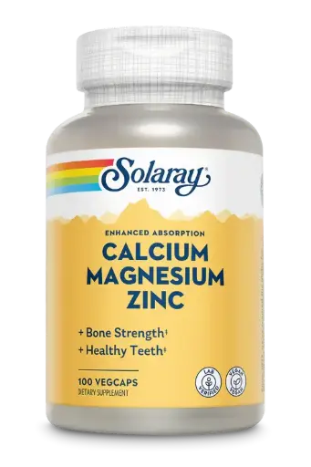 Solaray Calcium, Magnesium, Zinc 100 vegcap