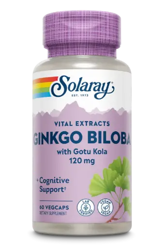 Solaray Ginkgo Biloba With Gotu Kola 120mg